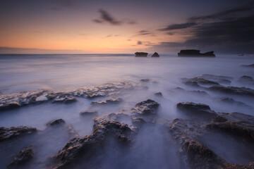 sunset on the beach