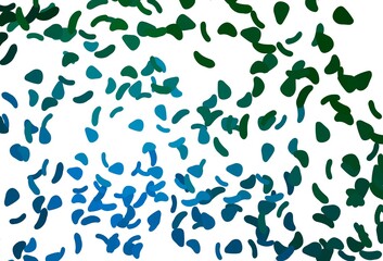 Light Blue, Green vector texture with random forms.