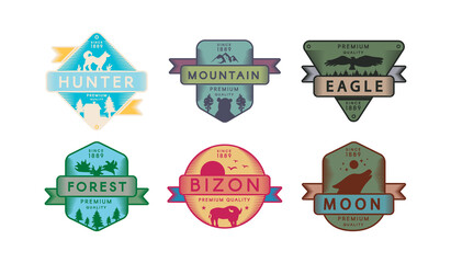 Collection Badges Animals and Nature Set Logo © barsrsind