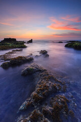 sunset over the sea