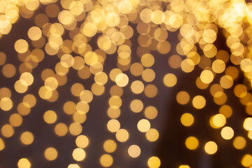 Abstract bokeh night in city background.