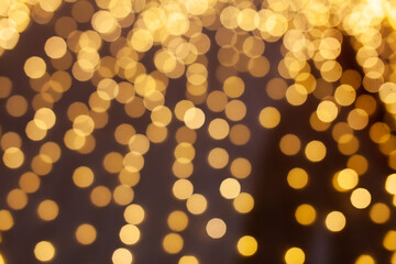 Abstract bokeh night in city background.