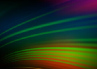 Obraz premium Dark Multicolor, Rainbow vector modern elegant background. Creative illustration in halftone style with gradient. A completely new design for your business.