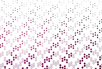 Light Purple vector template with circles.
