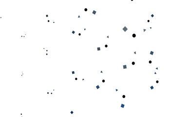 Light BLUE vector cover in polygonal style with circles.