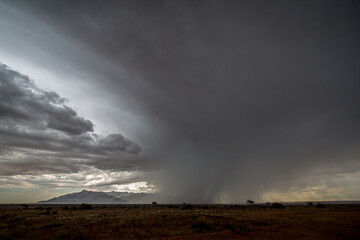 Naklejka na ściany i meble A storm in Namibia