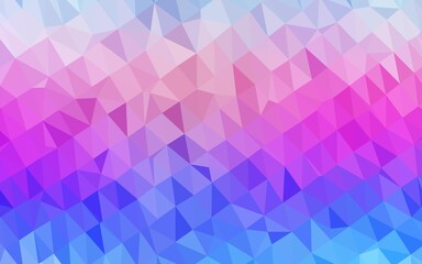 Light Multicolor, Rainbow vector polygon abstract background. Colorful illustration in abstract style with gradient. New texture for your design.