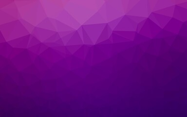 Light Purple vector abstract polygonal layout. Colorful illustration in Origami style with gradient.  Polygonal design for your web site.