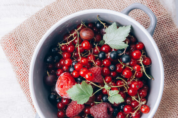 mixed berries in a bowl