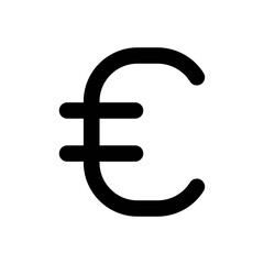 Euro Line Icon - Vector Illustration