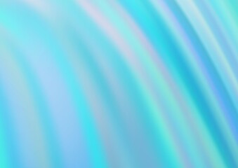 Light BLUE vector background with bent lines. A sample with blurred bubble shapes. A new texture for your  ad, booklets, leaflets.