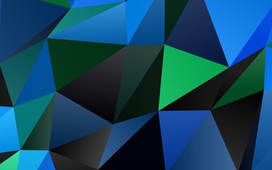 Fototapeta premium Light BLUE vector polygonal pattern. An elegant bright illustration with gradient. Template for a cell phone background.