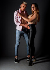 Sensual man and woman