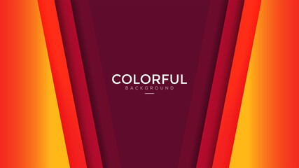 Premium colorful background with overlaping layer