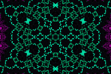 Abstract Explode Spread Smooth Concept Symmetric Pattern Ornamental Kaleidoscope