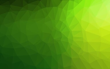 Obraz na płótnie Canvas Light Green vector abstract polygonal cover. A sample with polygonal shapes. Brand new design for your business.