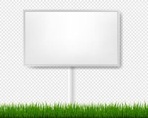 Outdoor Advertising Display With Transparent Background With Gradient Mesh, Vector Illustration