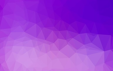 Light Purple vector shining triangular background. An elegant bright illustration with gradient. Elegant pattern for a brand book.