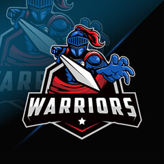 Warriors mascot logo