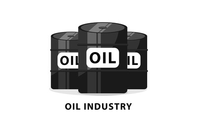 petroleum barrels oil industry VECTOR