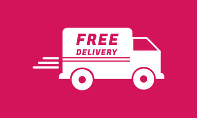 Free delivery icon. free delivery truck VECTOR ART	