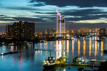 Bangkok Riverside Skyline