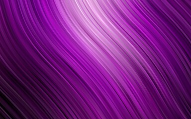 Dark Purple vector background with abstract lines. A sample with blurred bubble shapes. Brand new design for your ads, poster, banner.