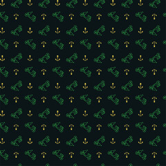 seamless pattern of green and yellow