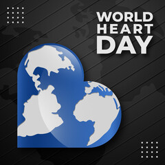 World heart day background