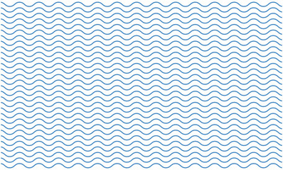 Blue curvy wave line pattern vector