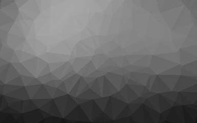 Obraz premium Dark Silver, Gray vector blurry triangle template. Shining illustration, which consist of triangles. Template for a cell phone background.