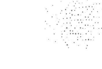 Light Black vector cover with symbols of gamble.