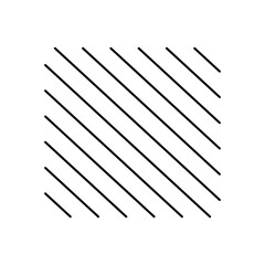 geometric shapes concept, stripes in square shape, line style