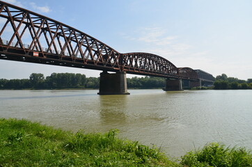 Fototapeta na wymiar Rheinbrücke Wintersdorf / Pont de Beinheim 