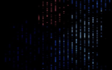 Dark BLUE vector layout with flat lines. Modern geometrical abstract illustration with staves. Smart design for your business advert.