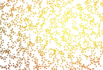 Light Orange vector background with bubbles.