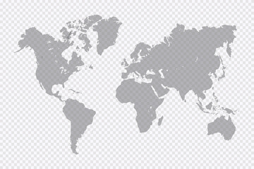 Fototapeta na wymiar world map illustration vector eps10. transparent background