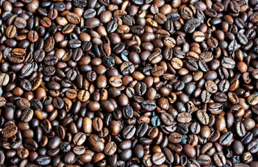 Coffee background. Roasted coffee background.
