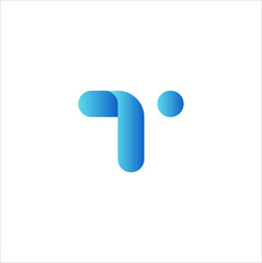 letter T logo modern concept vector template