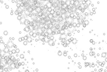 Light Silver, Gray vector layout with circle shapes.