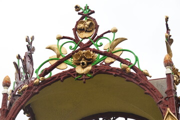 Roof decorations on a pagoda