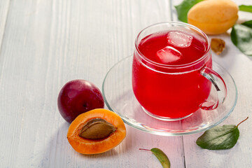 Traditional sweet drink made from plums and apricots.