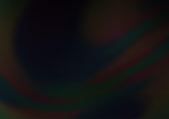 Dark Black vector blurred shine abstract template. A vague abstract illustration with gradient. The background for your creative designs.