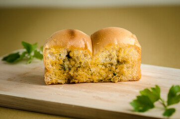Garlic Butter Bread on a wooden cutting board