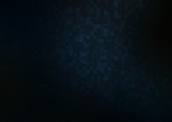 Dark BLUE vector template with crystals, rectangles.