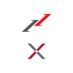 X Letter Logo Template vector icon