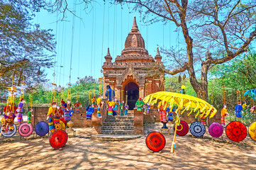 The handcrafted toys in Bagan, Myanmar
