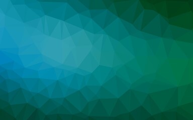 Light Blue, Green vector low poly cover. Shining colored illustration in a Brand new style. Polygonal design for your web site.