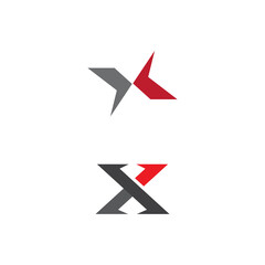 X Letter Logo Template vector icon