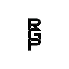 Fototapeta premium rgp letter original monogram logo design